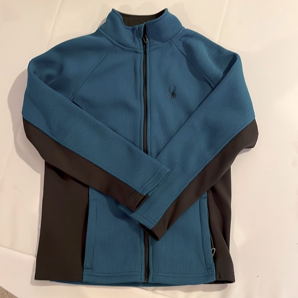 Spyder unisex size M 10-12 - Beautiful front zippered w/pockets fleece like new - Picture 1 of 5